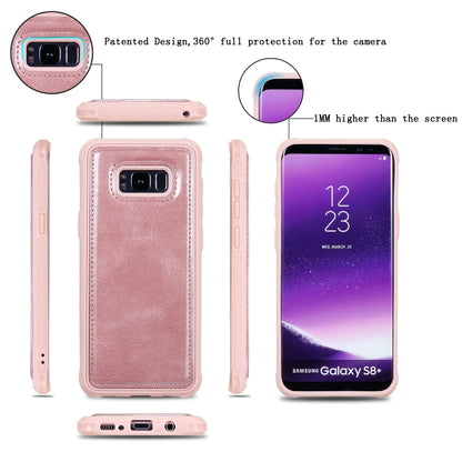 For Galaxy S8+ Multifunctional Retro Detachable Magnetic Horizontal Flip Leather Case with Card Slots & Holder & Wallet & Photo Frame(Rose Gold) - Galaxy Phone Cases by buy2fix | Online Shopping UK | buy2fix
