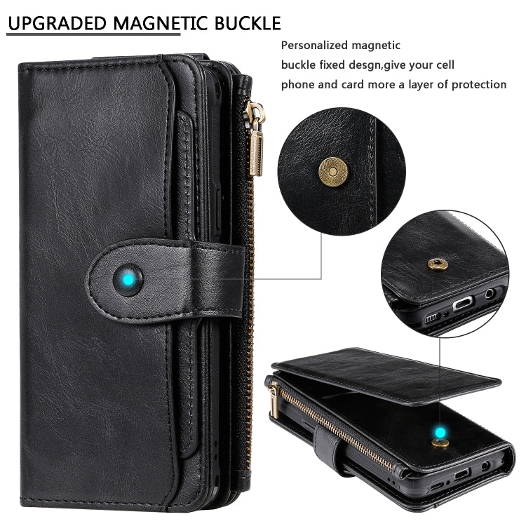 For Galaxy S9 Multifunctional Retro Detachable Magnetic Horizontal Flip Leather Case with Card Slots & Holder & Wallet & Photo Frame(Black) - Galaxy Phone Cases by buy2fix | Online Shopping UK | buy2fix