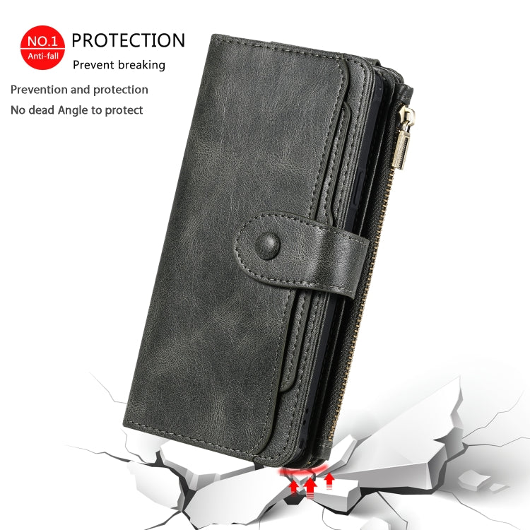 For Galaxy S9+ Multifunctional Retro Detachable Magnetic Horizontal Flip Leather Case with Card Slots & Holder & Wallet & Photo Frame(Dark Green) - Galaxy Phone Cases by buy2fix | Online Shopping UK | buy2fix