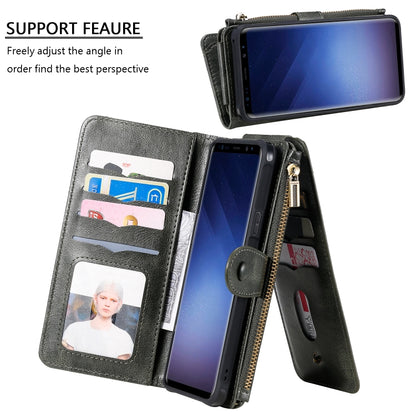 For Galaxy S9+ Multifunctional Retro Detachable Magnetic Horizontal Flip Leather Case with Card Slots & Holder & Wallet & Photo Frame(Black) - Galaxy Phone Cases by buy2fix | Online Shopping UK | buy2fix