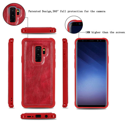 For Galaxy S9+ Multifunctional Retro Detachable Magnetic Horizontal Flip Leather Case with Card Slots & Holder & Wallet & Photo Frame(Red) - Galaxy Phone Cases by buy2fix | Online Shopping UK | buy2fix