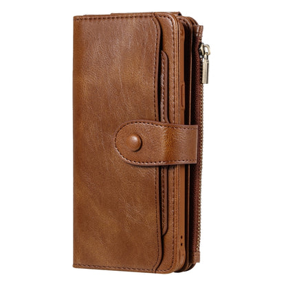 For Galaxy S9+ Multifunctional Retro Detachable Magnetic Horizontal Flip Leather Case with Card Slots & Holder & Wallet & Photo Frame(Brown) - Galaxy Phone Cases by buy2fix | Online Shopping UK | buy2fix