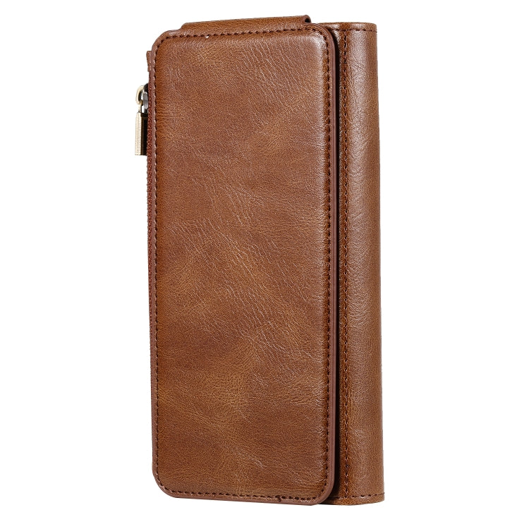 For Galaxy S9+ Multifunctional Retro Detachable Magnetic Horizontal Flip Leather Case with Card Slots & Holder & Wallet & Photo Frame(Brown) - Galaxy Phone Cases by buy2fix | Online Shopping UK | buy2fix