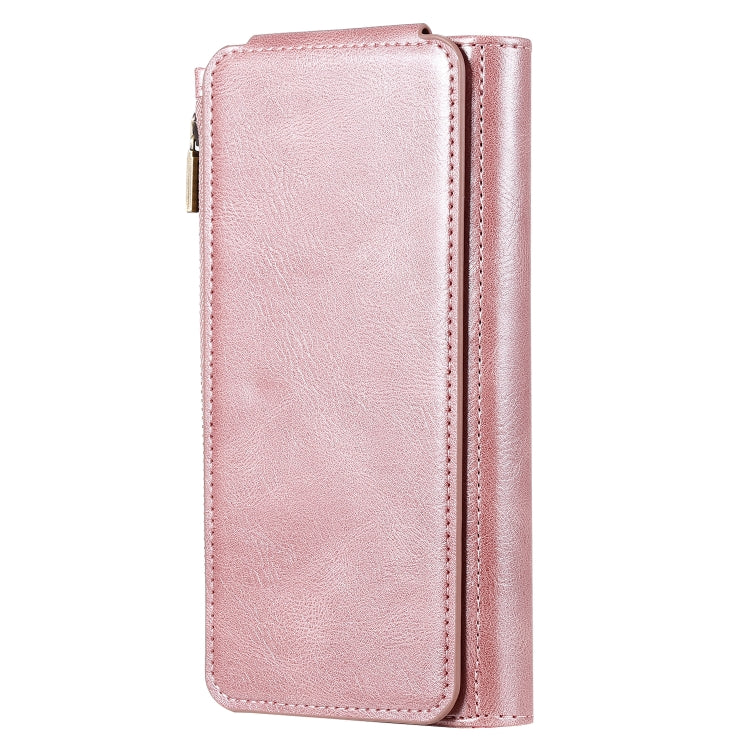 For Galaxy S9+ Multifunctional Retro Detachable Magnetic Horizontal Flip Leather Case with Card Slots & Holder & Wallet & Photo Frame(Rose Gold) - Galaxy Phone Cases by buy2fix | Online Shopping UK | buy2fix