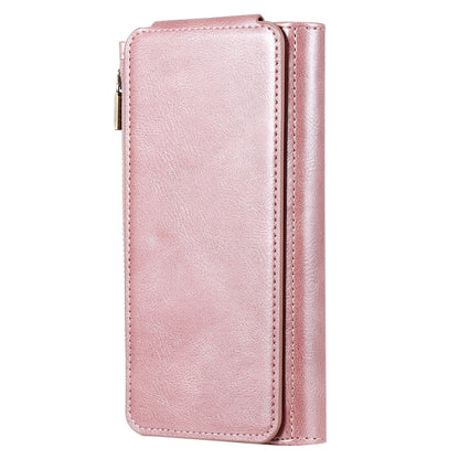 For Galaxy S9+ Multifunctional Retro Detachable Magnetic Horizontal Flip Leather Case with Card Slots & Holder & Wallet & Photo Frame(Rose Gold) - Galaxy Phone Cases by buy2fix | Online Shopping UK | buy2fix