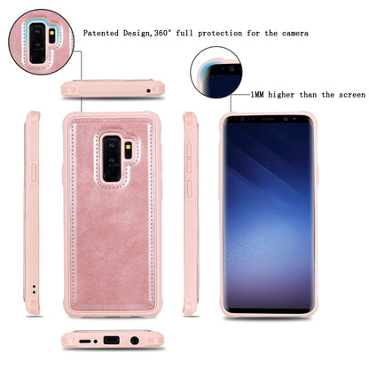 For Galaxy S9+ Multifunctional Retro Detachable Magnetic Horizontal Flip Leather Case with Card Slots & Holder & Wallet & Photo Frame(Rose Gold) - Galaxy Phone Cases by buy2fix | Online Shopping UK | buy2fix