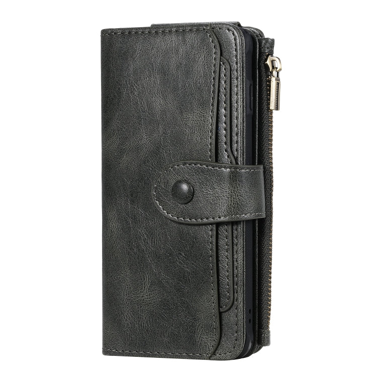 For Galaxy S10 Multifunctional Retro Detachable Magnetic Horizontal Flip Leather Case with Card Slots & Holder & Wallet & Photo Frame(Dark Green) - Galaxy Phone Cases by buy2fix | Online Shopping UK | buy2fix