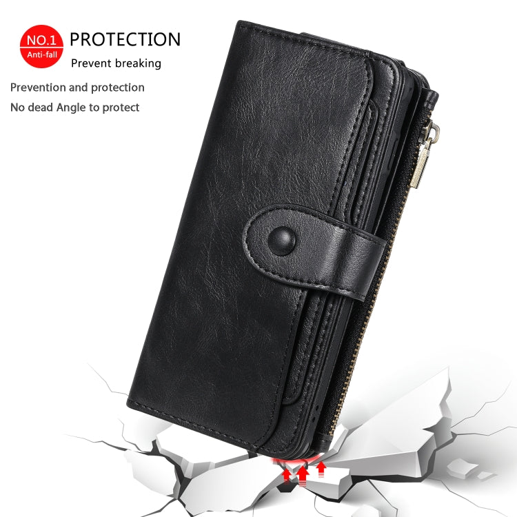 For Galaxy S10 Multifunctional Retro Detachable Magnetic Horizontal Flip Leather Case with Card Slots & Holder & Wallet & Photo Frame(Black) - Galaxy Phone Cases by buy2fix | Online Shopping UK | buy2fix