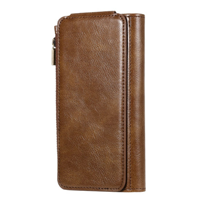 For Galaxy S10 Multifunctional Retro Detachable Magnetic Horizontal Flip Leather Case with Card Slots & Holder & Wallet & Photo Frame(Brown) - Galaxy Phone Cases by buy2fix | Online Shopping UK | buy2fix