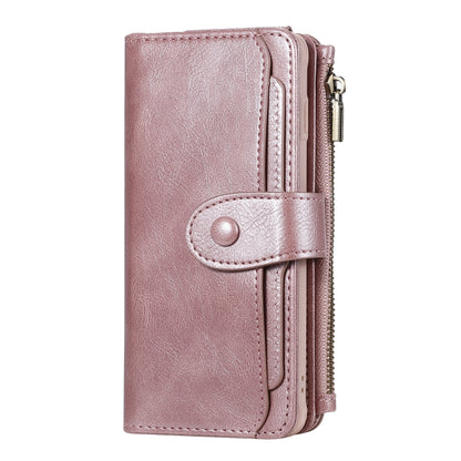 For Galaxy S10 Multifunctional Retro Detachable Magnetic Horizontal Flip Leather Case with Card Slots & Holder & Wallet & Photo Frame(Rose Gold) - Galaxy Phone Cases by buy2fix | Online Shopping UK | buy2fix