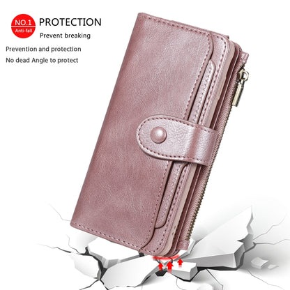 For Galaxy S10 Multifunctional Retro Detachable Magnetic Horizontal Flip Leather Case with Card Slots & Holder & Wallet & Photo Frame(Rose Gold) - Galaxy Phone Cases by buy2fix | Online Shopping UK | buy2fix