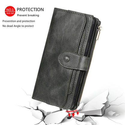 For Galaxy S10 5G Multifunctional Retro Detachable Magnetic Horizontal Flip Leather Case with Card Slots & Holder & Wallet & Photo Frame(Dark Green) - Galaxy Phone Cases by buy2fix | Online Shopping UK | buy2fix