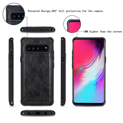 For Galaxy S10 5G Multifunctional Retro Detachable Magnetic Horizontal Flip Leather Case with Card Slots & Holder & Wallet & Photo Frame(Black) - Galaxy Phone Cases by buy2fix | Online Shopping UK | buy2fix