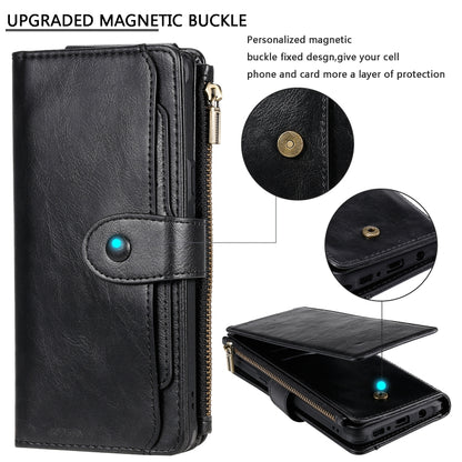 For Galaxy S10 5G Multifunctional Retro Detachable Magnetic Horizontal Flip Leather Case with Card Slots & Holder & Wallet & Photo Frame(Black) - Galaxy Phone Cases by buy2fix | Online Shopping UK | buy2fix