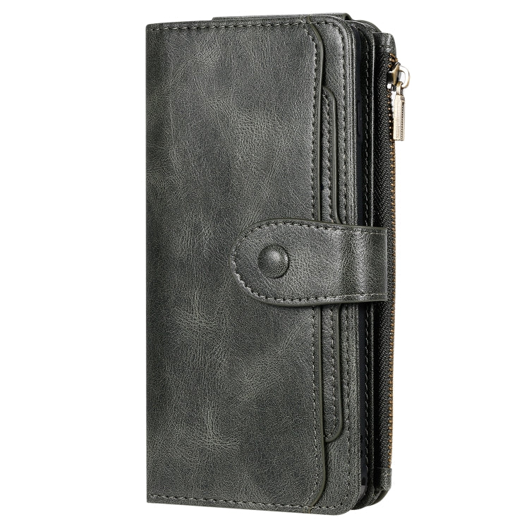 For Galaxy S10+ Multifunctional Retro Detachable Magnetic Horizontal Flip Leather Case with Card Slots & Holder & Wallet & Photo Frame(Dark Green) - Galaxy Phone Cases by buy2fix | Online Shopping UK | buy2fix