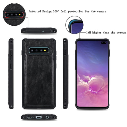 For Galaxy S10+ Multifunctional Retro Detachable Magnetic Horizontal Flip Leather Case with Card Slots & Holder & Wallet & Photo Frame(Black) - Galaxy Phone Cases by buy2fix | Online Shopping UK | buy2fix