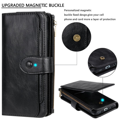 For Galaxy S10+ Multifunctional Retro Detachable Magnetic Horizontal Flip Leather Case with Card Slots & Holder & Wallet & Photo Frame(Black) - Galaxy Phone Cases by buy2fix | Online Shopping UK | buy2fix