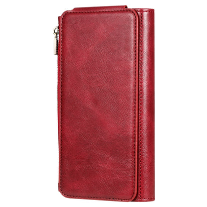 For Galaxy S10+ Multifunctional Retro Detachable Magnetic Horizontal Flip Leather Case with Card Slots & Holder & Wallet & Photo Frame(Red) - Galaxy Phone Cases by buy2fix | Online Shopping UK | buy2fix