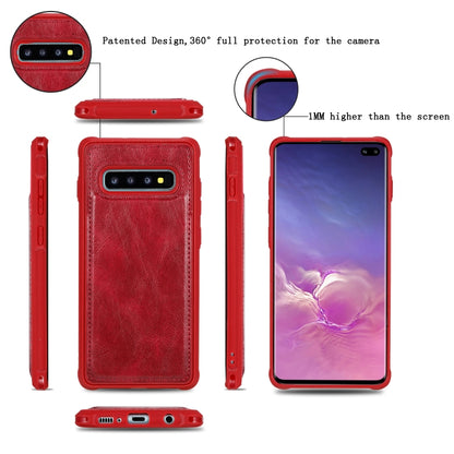 For Galaxy S10+ Multifunctional Retro Detachable Magnetic Horizontal Flip Leather Case with Card Slots & Holder & Wallet & Photo Frame(Red) - Galaxy Phone Cases by buy2fix | Online Shopping UK | buy2fix