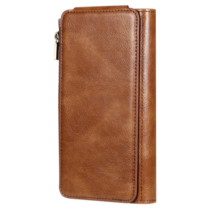 For Galaxy S10+ Multifunctional Retro Detachable Magnetic Horizontal Flip Leather Case with Card Slots & Holder & Wallet & Photo Frame(Brown) - Galaxy Phone Cases by buy2fix | Online Shopping UK | buy2fix