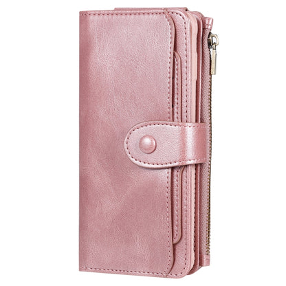 For Galaxy S10+ Multifunctional Retro Detachable Magnetic Horizontal Flip Leather Case with Card Slots & Holder & Wallet & Photo Frame(Rose Gold) - Galaxy Phone Cases by buy2fix | Online Shopping UK | buy2fix