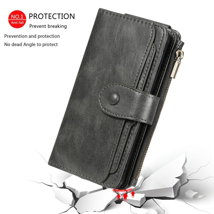 For Galaxy S10e Multifunctional Retro Detachable Magnetic Horizontal Flip Leather Case with Card Slots & Holder & Wallet & Photo Frame(Dark Green) - Galaxy Phone Cases by buy2fix | Online Shopping UK | buy2fix