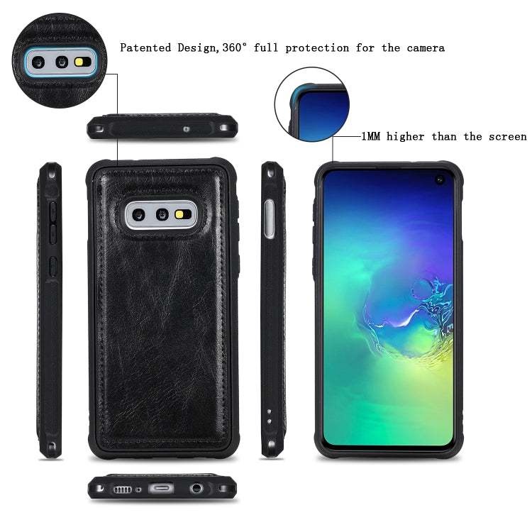 For Galaxy S10e Multifunctional Retro Detachable Magnetic Horizontal Flip Leather Case with Card Slots & Holder & Wallet & Photo Frame(Black) - Galaxy Phone Cases by buy2fix | Online Shopping UK | buy2fix