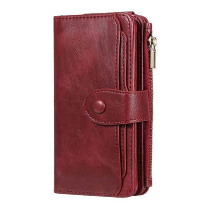 For Galaxy S10e Multifunctional Retro Detachable Magnetic Horizontal Flip Leather Case with Card Slots & Holder & Wallet & Photo Frame(Red) - Galaxy Phone Cases by buy2fix | Online Shopping UK | buy2fix