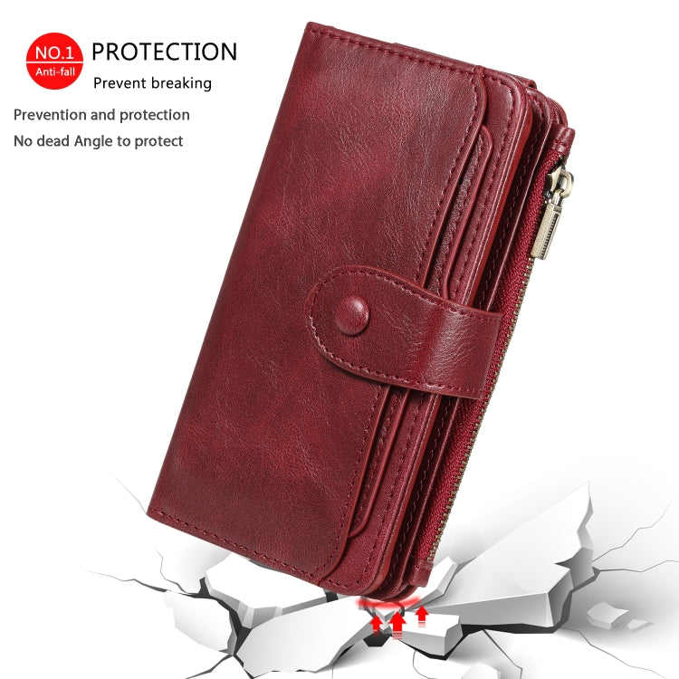 For Galaxy S10e Multifunctional Retro Detachable Magnetic Horizontal Flip Leather Case with Card Slots & Holder & Wallet & Photo Frame(Red) - Galaxy Phone Cases by buy2fix | Online Shopping UK | buy2fix