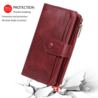 For Galaxy S10e Multifunctional Retro Detachable Magnetic Horizontal Flip Leather Case with Card Slots & Holder & Wallet & Photo Frame(Red) - Galaxy Phone Cases by buy2fix | Online Shopping UK | buy2fix