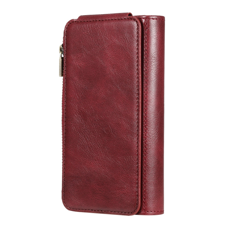 For Galaxy S10e Multifunctional Retro Detachable Magnetic Horizontal Flip Leather Case with Card Slots & Holder & Wallet & Photo Frame(Red) - Galaxy Phone Cases by buy2fix | Online Shopping UK | buy2fix