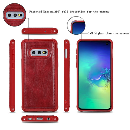 For Galaxy S10e Multifunctional Retro Detachable Magnetic Horizontal Flip Leather Case with Card Slots & Holder & Wallet & Photo Frame(Red) - Galaxy Phone Cases by buy2fix | Online Shopping UK | buy2fix