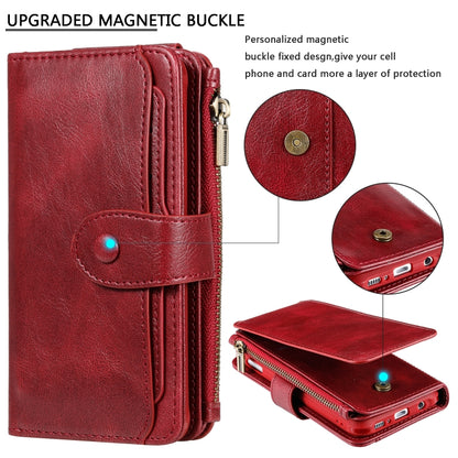 For Galaxy S10e Multifunctional Retro Detachable Magnetic Horizontal Flip Leather Case with Card Slots & Holder & Wallet & Photo Frame(Red) - Galaxy Phone Cases by buy2fix | Online Shopping UK | buy2fix