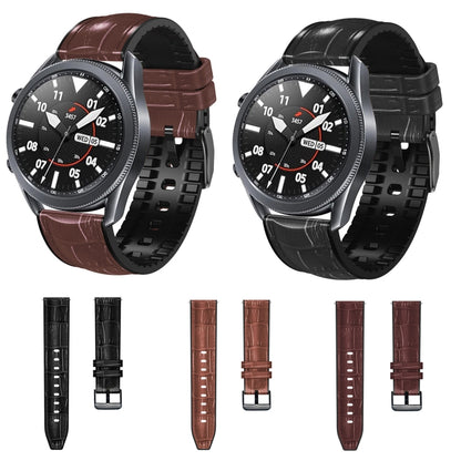 For Huawei GT 3 Pro 46mm Bamboo Joint Texture Silicone Leather Watch Band(Black) by buy2fix