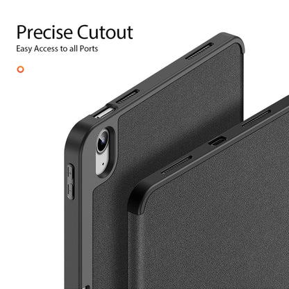 For iPad 2025 / 2022 DUX DUCIS Domo Series Magnetic Flip Leather Tablet Case(Black) - iPad 2025 / 2022 Cases by DUX DUCIS | Online Shopping UK | buy2fix