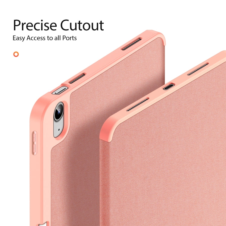 For iPad 2025 / 2022 DUX DUCIS Domo Series Magnetic Flip Leather Tablet Case(Pink) - iPad 2025 / 2022 Cases by DUX DUCIS | Online Shopping UK | buy2fix
