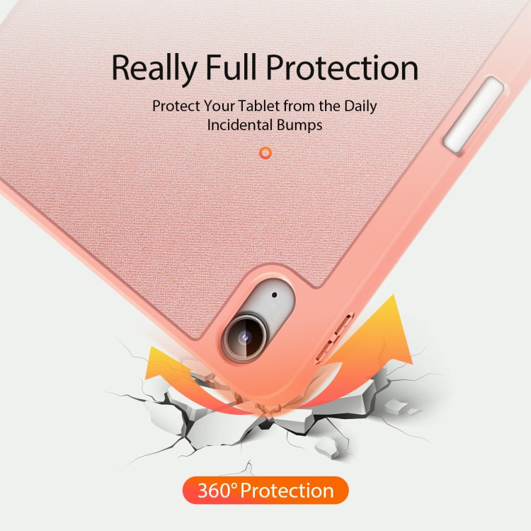 For iPad 2025 / 2022 DUX DUCIS Domo Series Magnetic Flip Leather Tablet Case(Pink) - iPad 2025 / 2022 Cases by DUX DUCIS | Online Shopping UK | buy2fix