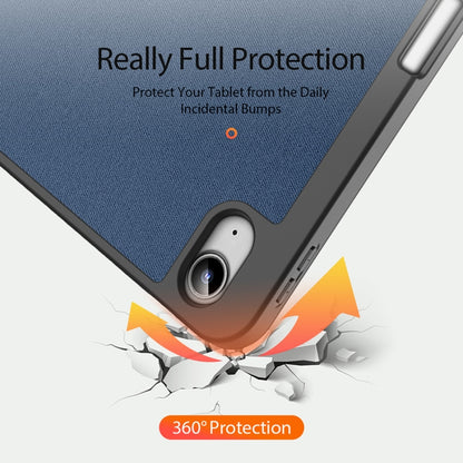 For iPad 2025 / 2022 DUX DUCIS Domo Series Magnetic Flip Leather Tablet Case(Blue) - iPad 2025 / 2022 Cases by DUX DUCIS | Online Shopping UK | buy2fix