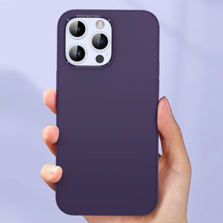 For iPhone 14 Pro Max TOTUDESIGN AA-148 Brilliant Series Shockproof Liquid Silicone Phone Case(Light Purple) - iPhone 14 Pro Max Cases by TOTUDESIGN | Online Shopping UK | buy2fix