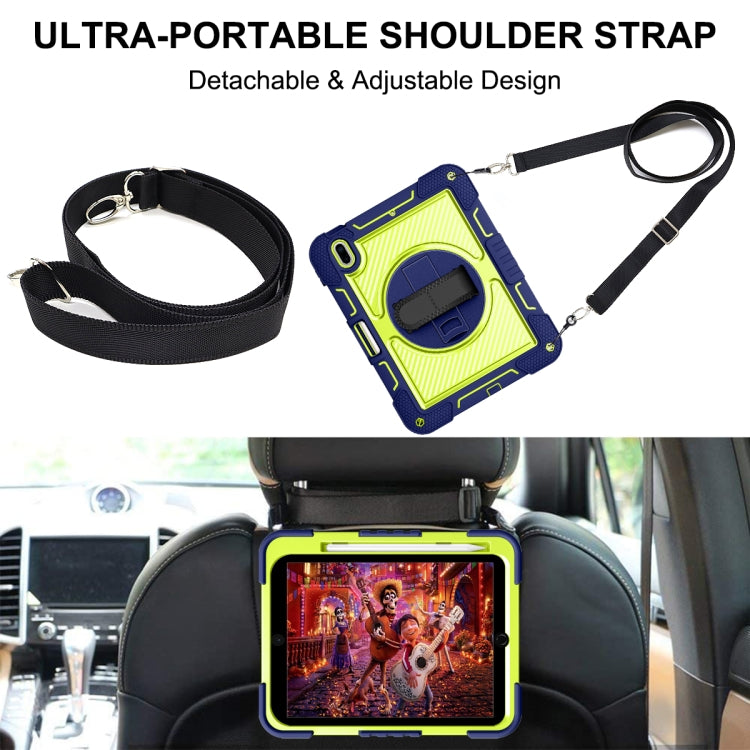 For iPad 2025 / 2022 360 Degree Rotation Shockproof Silicone + PC Tablet Case(Navy+Yellow Green) - iPad 2025 / 2022 Cases by buy2fix | Online Shopping UK | buy2fix