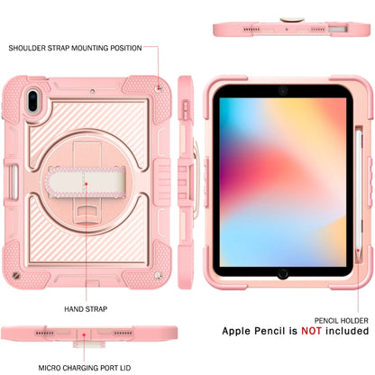 For iPad 2025 / 2022 360 Degree Rotation Shockproof Silicone + PC Tablet Case(Rose Gold) - iPad 2025 / 2022 Cases by buy2fix | Online Shopping UK | buy2fix