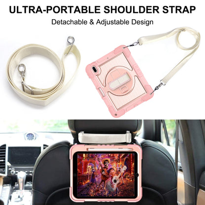 For iPad 2025 / 2022 360 Degree Rotation Shockproof Silicone + PC Tablet Case(Rose Gold) - iPad 2025 / 2022 Cases by buy2fix | Online Shopping UK | buy2fix