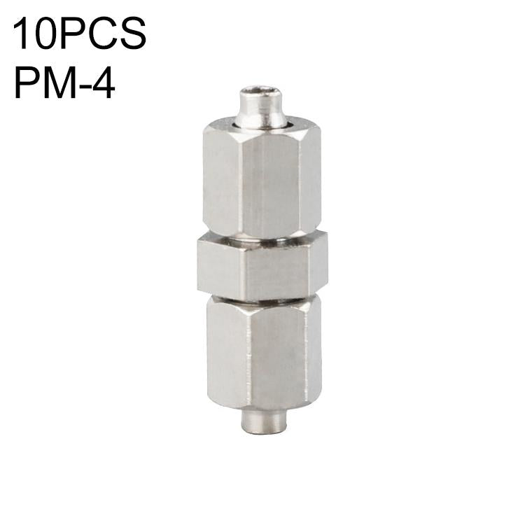PM-4 LAIZE 2pcsNickel Plated Copper Straight Pneumatic Quick Connector - Interface Series by LAIZE | Online Shopping UK | buy2fix
