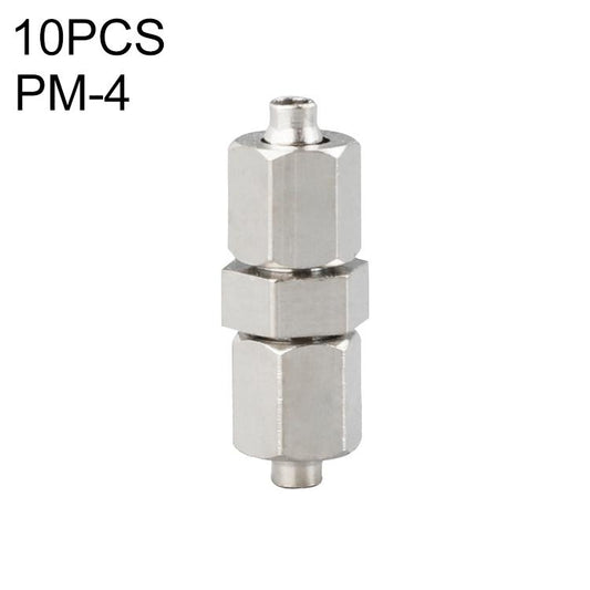 PM-4 LAIZE 2pcsNickel Plated Copper Straight Pneumatic Quick Connector - Interface Series by LAIZE | Online Shopping UK | buy2fix
