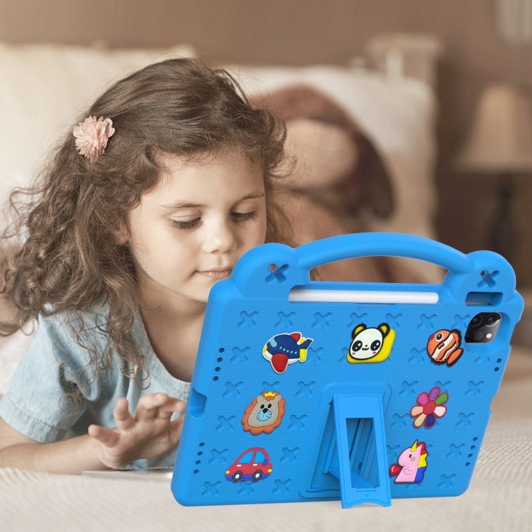 For iPad 2025 / 2022 Handle Kickstand Children EVA Shockproof Tablet Case(Sky Blue) - iPad 2025 / 2022 Cases by buy2fix | Online Shopping UK | buy2fix