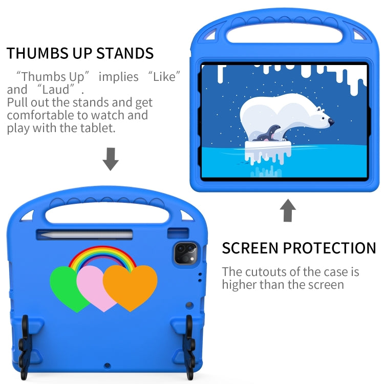 For iPad 2025 / 2022 Love Small Palm Holder EVA Tablet Case(Blue) - iPad 2025 / 2022 Cases by buy2fix | Online Shopping UK | buy2fix