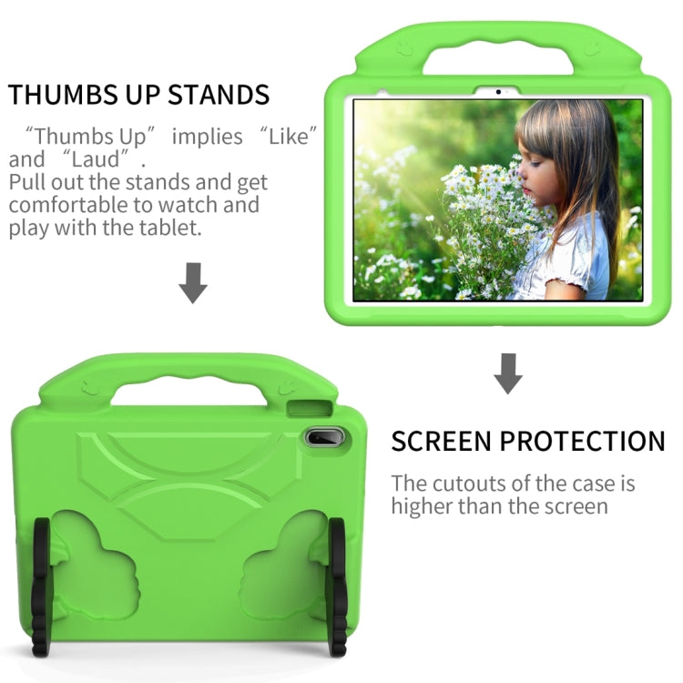 For iPad 2025 / 2022 Children EVA Shockproof Tablet Case with Thumb Bracket(Green) - iPad 2025 / 2022 Cases by buy2fix | Online Shopping UK | buy2fix