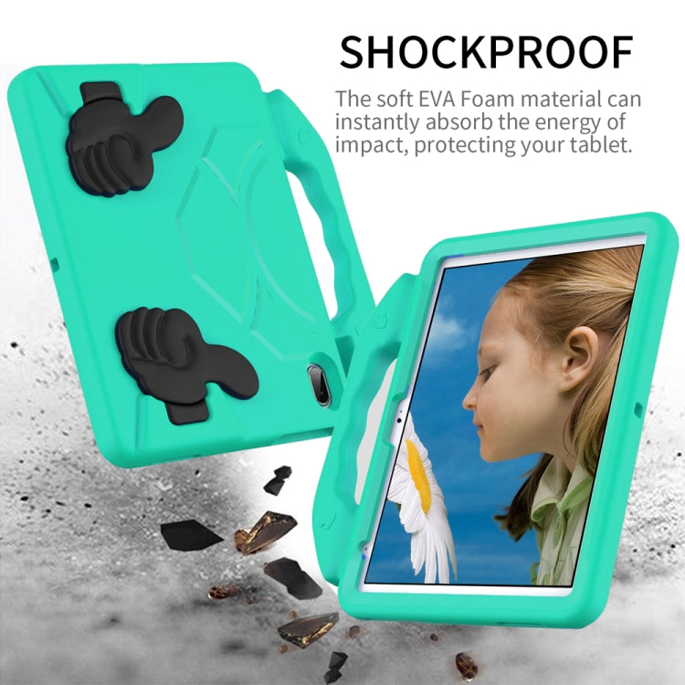 For iPad 2025 / 2022 Children EVA Shockproof Tablet Case with Thumb Bracket(Glacier Green) - iPad 2025 / 2022 Cases by buy2fix | Online Shopping UK | buy2fix