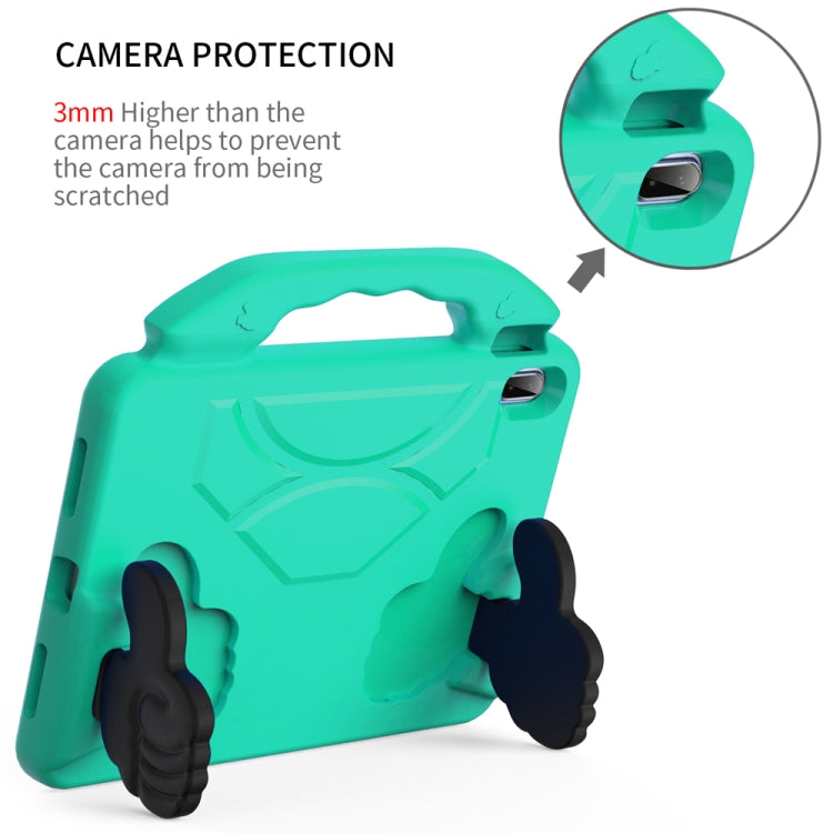 For iPad 2025 / 2022 Children EVA Shockproof Tablet Case with Thumb Bracket(Glacier Green) - iPad 2025 / 2022 Cases by buy2fix | Online Shopping UK | buy2fix