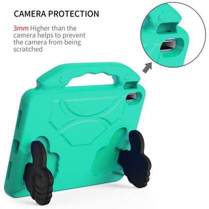 For iPad 2025 / 2022 Children EVA Shockproof Tablet Case with Thumb Bracket(Glacier Green) - iPad 2025 / 2022 Cases by buy2fix | Online Shopping UK | buy2fix